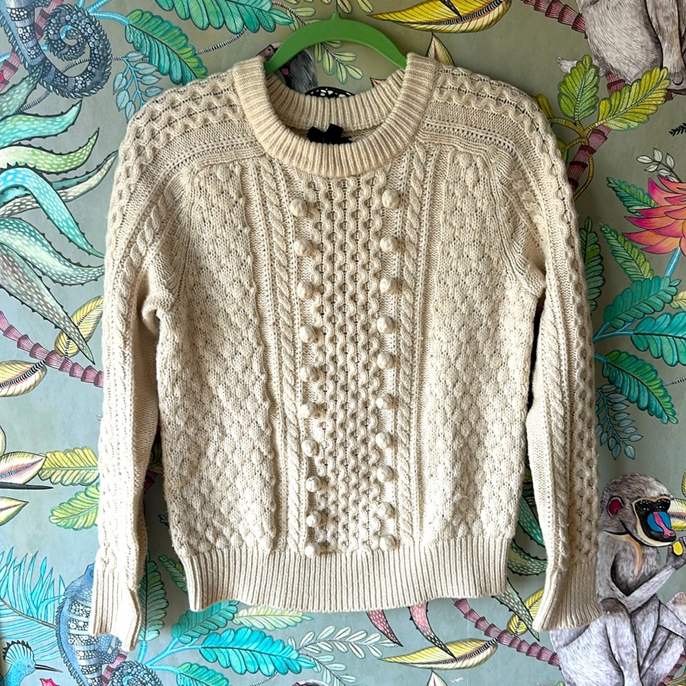 J Crew Off white sweater